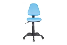 Кресло детское KD-4 Ткань/Пластик/Металл, Голубой TW-55 (ткань)/Чёрный (пластик)
