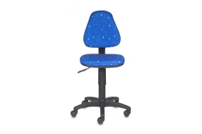 Кресло детское KD-4 Пластик, Металл, Ткань, Синий космос COSMOS (ткань)/Чёрный (пластик)